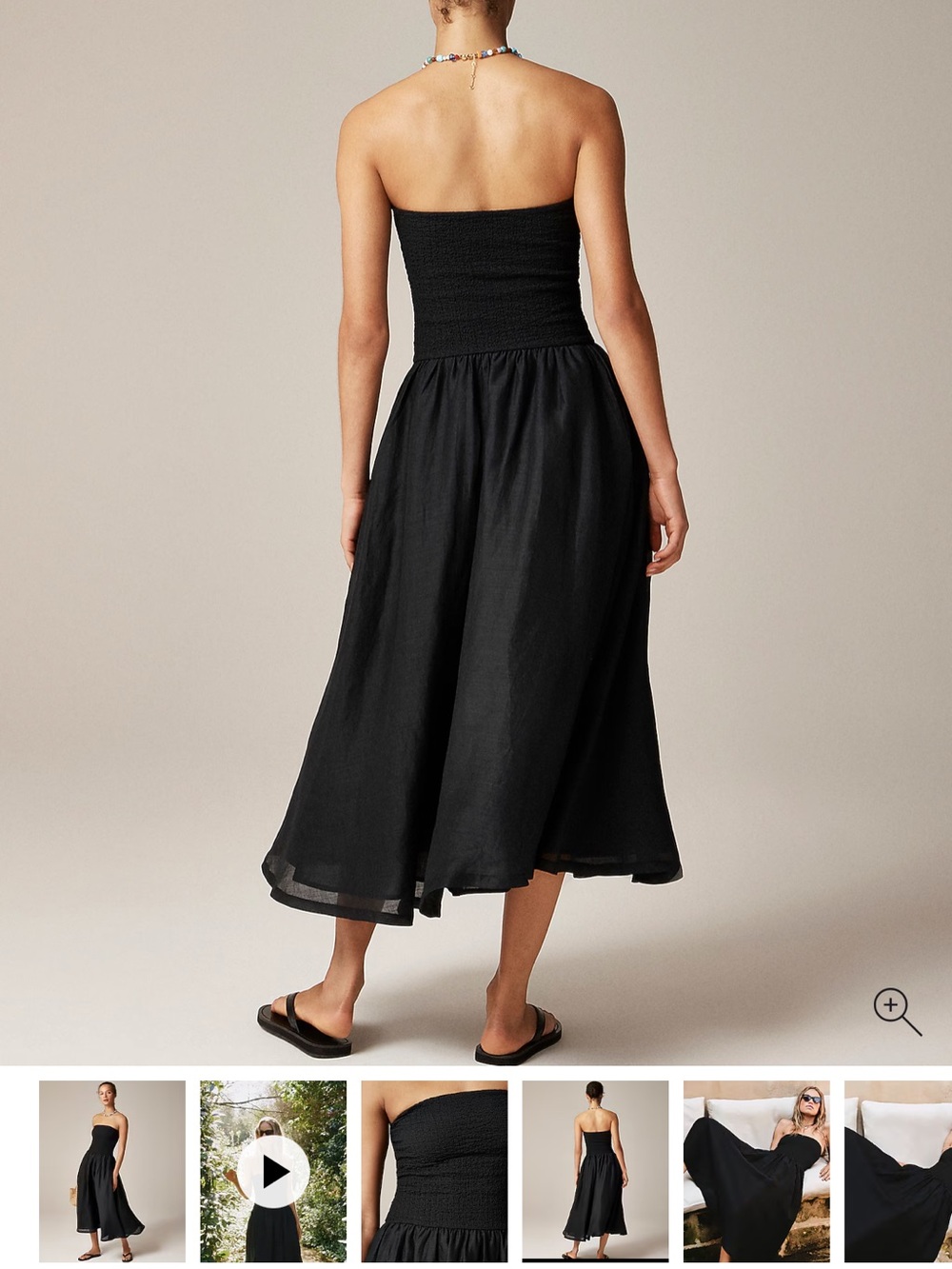 J. Crew Strapless Mixi dress NWT Medium $128 - Picture 3 of 6